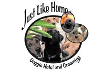 Logo for Just Like Home Doggie Hotel & Grooming Logo for Just Like Home Doggie Hotel & Grooming